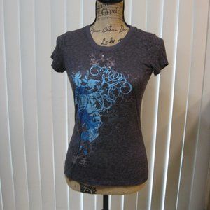 NWOT Express gray graphic tee t shirt top XS extra small
